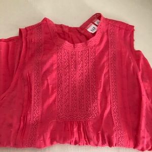 GAP hot pink blouse